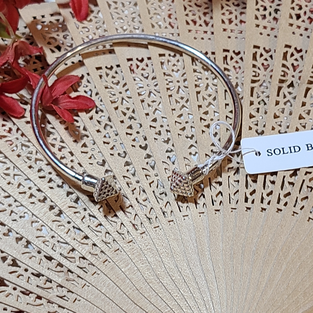 Elegant Silver Bracelet Solid Brass Bracelet
